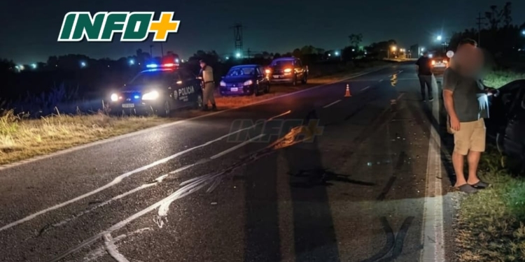 Accidente entre una moto y un tractor entre Andino y Aldao: un herido