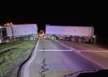 San Genaro: cortaron la Ruta 65 por el despiste de un camión