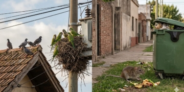 Alerta en la provincia por enfermedades transmitidas por cotorras, palomas y ratones