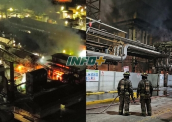 Bomberos de toda la región controlaron un peligroso incendio en la planta de Vicentín