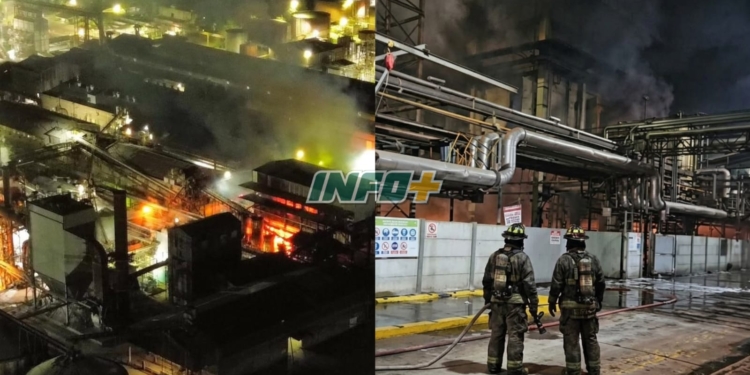 Bomberos de toda la región controlaron un peligroso incendio en la planta de Vicentín