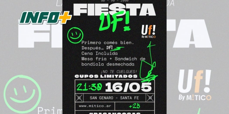 Fiesta UF! llega a San Genaro con una noche retro llena de música, cena y recuerdos
