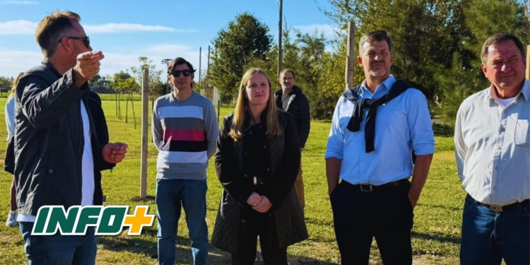 Tejeda y Diana recorrieron obras en instituciones del departamento San Jerónimo