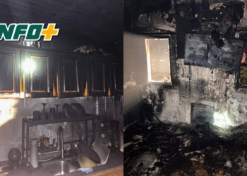 Dramático incendio en una vivienda de Pueblo Irigoyen: una familia logró escapar a tiempo