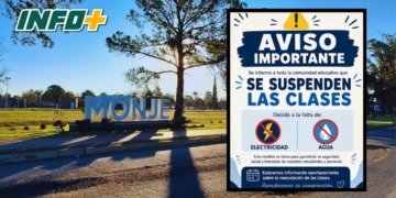 Monje: suspendieron las clases tras estar más de 15 horas sin energía eléctrica
