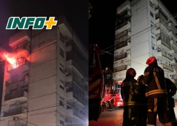 Dramático rescate de dos adultos mayores durante un incendio en un edificio de Cañada de Gómez