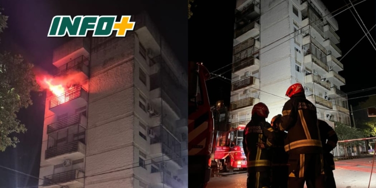 Dramático rescate de dos adultos mayores durante un incendio en un edificio de Cañada de Gómez