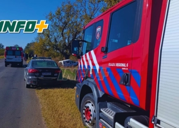Trágico accidente en Ruta 9 y corte de ruta: un hombre murió tras chocar contra un árbol