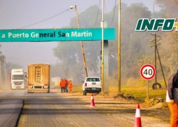 Comenzaron los arreglos de la Ruta Nacional 11 en Puerto San Martin