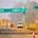 Comenzaron los arreglos de la Ruta Nacional 11 en Puerto San Martin