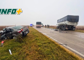 Fatal accidente entre un camión y un auto en Ricardone: un hombre murió atrapado en el vehículo
