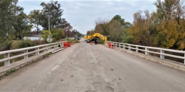 Reparan el puente de la ex Ruta 9 entre Correa y Carcarañá