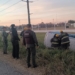 Bomberos rescataron a una mujer tras volcar con su auto en Ruta 11