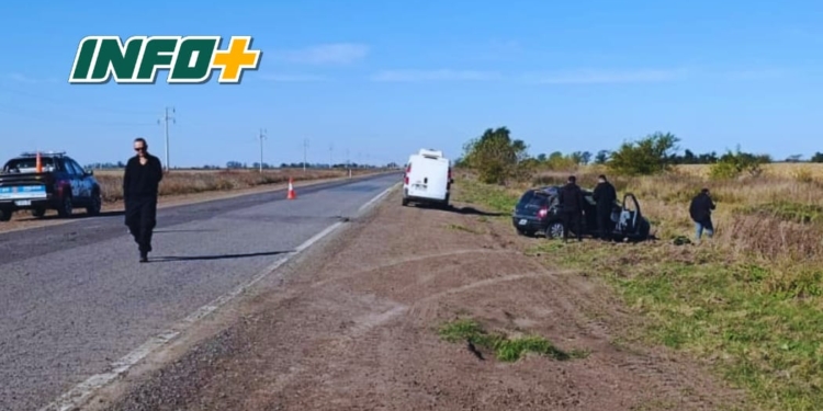 Un hombre de Maciel volcó en Bernardo de Irigoyen tras reventar una cubierta