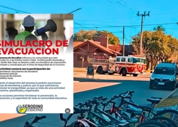 Simulacro de evacuación en escuelas de Serodino: la comunidad se prepara para emergencias