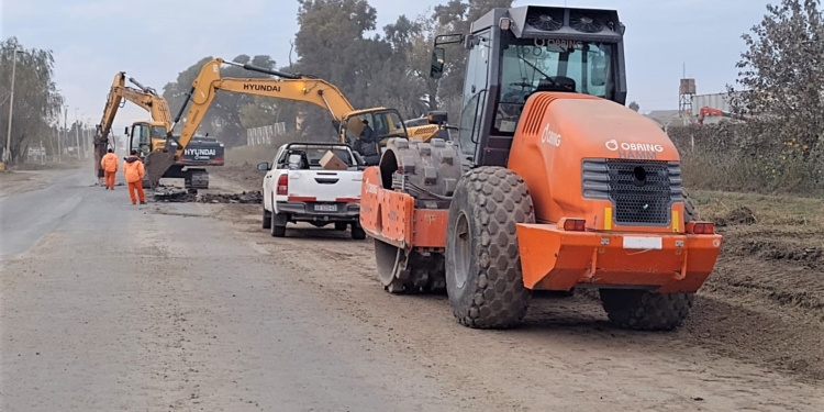 Avanzan las obras de repavimentación en Ruta 11: paso alternado en Puerto San Martín