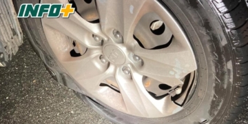 Totoras: aprehendieron a un hombre por dañar cubiertas de 8 autos con un arma blanca