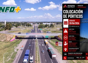 Volverán a cortar la autopista mano a Rosario para la colocación de pórticos