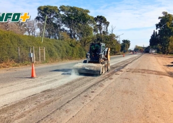 Ruta 91: esta semana terminan los arreglos en La Ribera y seguirán en Serodino