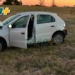 Un auto despistó al intentar esquivar a un perro sobre la autopista