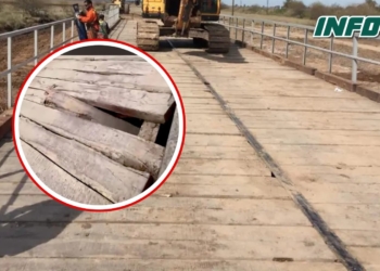 Volvió a ceder el puente que une a Carrizales y Díaz: piden no transitar por el mismo
