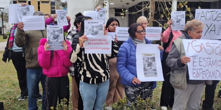 Marcha y movilización: aseguran que Gastón Montenegro fue secuestrado