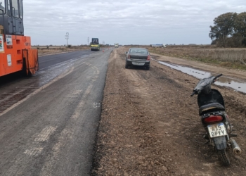 Pueblo Irigoyen: una moto y un auto chocaron sobre la Ruta 41S