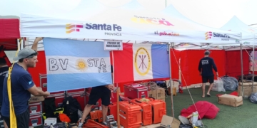 La brigada USAR de Santa Fe comenzó sus tareas en las zonas afectadas en Venezuela