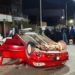 Impresionante choque y vuelco en pleno centro de San Lorenzo
