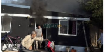 Se incendió una habitación en una vivienda de Oliveros: sólo daños materiales