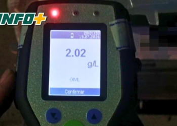 Conducía por Ruta 11 con más de 2 gramos de alcohol en sangre