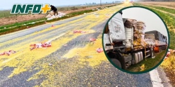 Dos camiones protagonizaron un accidente entre Totoras y Clason: un chofer fue hospitalizado