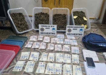 Gálvez: detuvieron a un hombre y secuestraron más de 1,6 kilos de marihuana