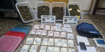 Gálvez: detuvieron a un hombre y secuestraron más de 1,6 kilos de marihuana