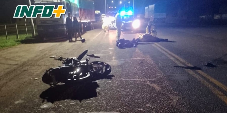 Barrancas: dos motociclistas heridos en un siniestro vial, uno fue derivado al Hospital Cullen