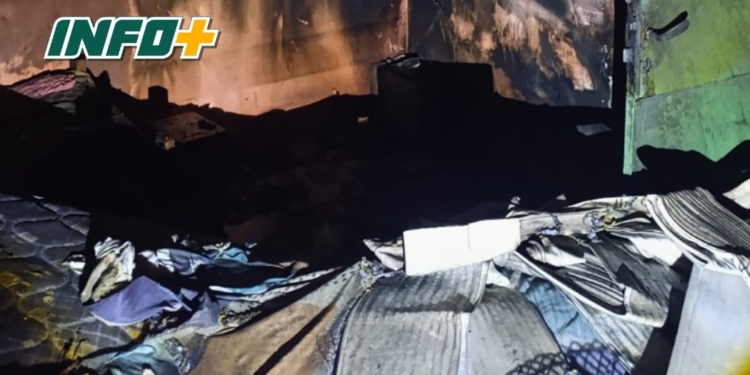 Una vivienda se incendió en la localidad de Diaz y re registraron daños materiales