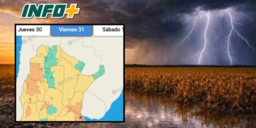 Alerta meteorológico: rige aviso amarillo y naranja por tormentas en la provincia de Santa Fe