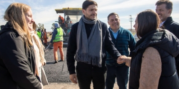 Pullaro recorrió obras en Monje, Centeno, Bdo de Irigoyen y Coronda