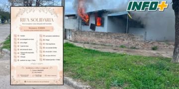 Organizan una rifa solidaria para la familia que perdió todo en el incendio de Barrancas