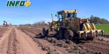 Comenzaron las obras de alteo en la ruta Provincial 28s en Carrizales