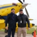 Un piloto de Centeno fue el primero en volar el nuevo avión hidrante de la Provincia
