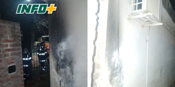 Principio de incendio tras un cortocircuito en una vivienda de Totoras