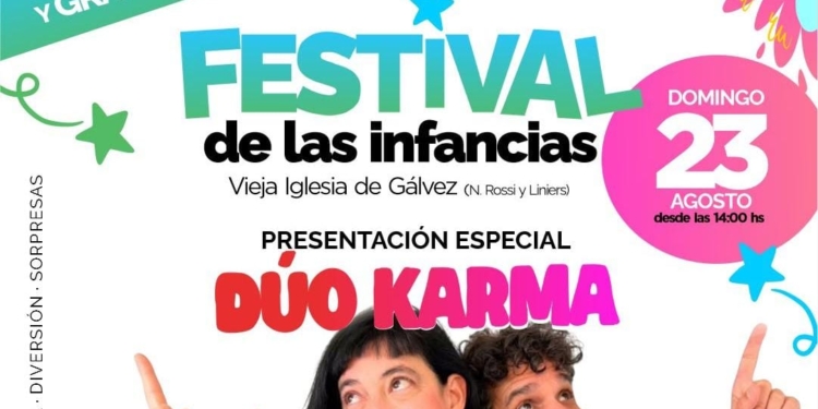 Gálvez vivirá este domingo el gran «Festival de las Infancias»