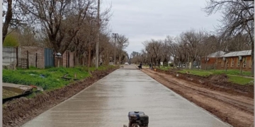 Pueblo Andino inició una histórica obra de pavimentación de calles en el polo educativo