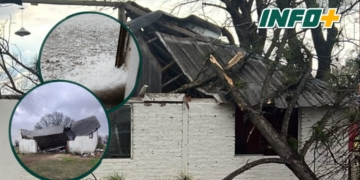 Temporal en la región: graves daños por intenso granizo, viento y lluvia
