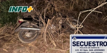 Recuperaron una moto robada en San Genaro: un menor involucrado