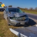 Un auto chocó por alcance contra un camión en autopista entre Monje y Maciel