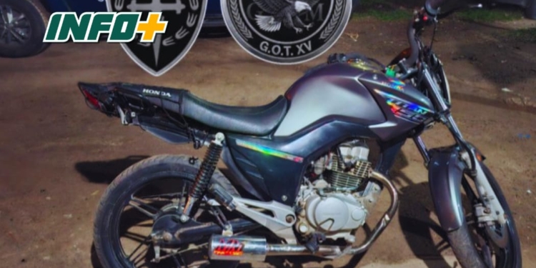 Un joven de Maciel detenido en Gaboto por circular en una moto robada