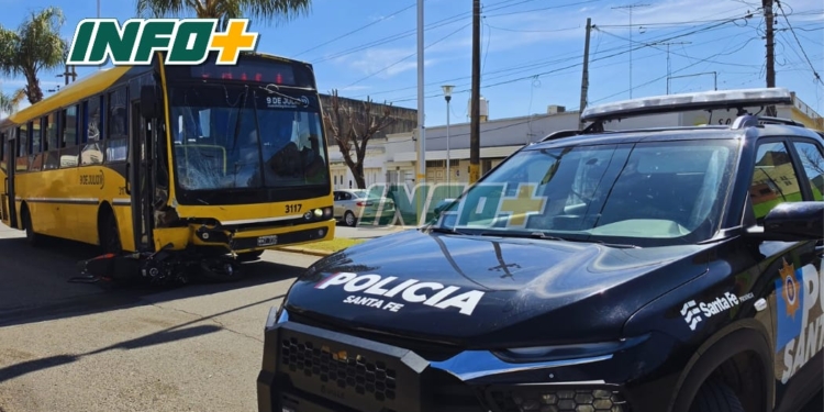 Murió el motociclista que había sufrido un grave accidente contra un colectivo en San Lorenzo