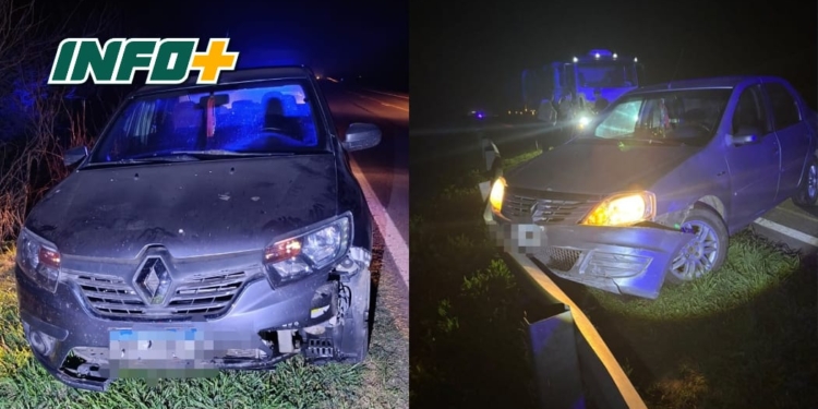 Una cubierta de camión en Ruta 65 provocó dos accidentes de autos entre Diaz y San Genaro